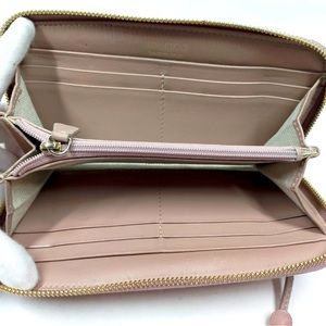 💎 JIMMY CHOO - Pink Canvas Star Studded Wallet/ Clutch